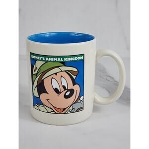 Mickey Animal Kingdom Coffee Mug Teacup 10oz Safari 4" Disney Drinkware Vintage